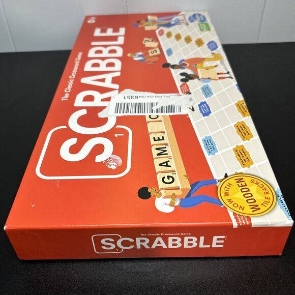 Scrabble Board Game, Classic Word Game For Kids Ages 8 and Up, Fun Family Game - Picture 5 of 8